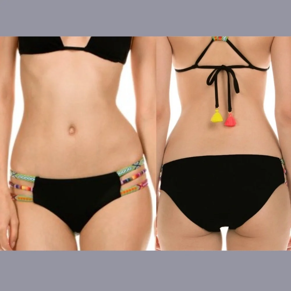 NEW Isabella Rose [ Large ] Besties Friendship Strap Maui Bikini Bottom‎